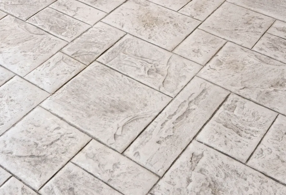 Ashlar Slate stamped concrete pattern