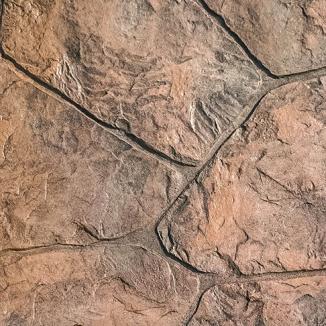 Fieldstone stamped concrete pattern