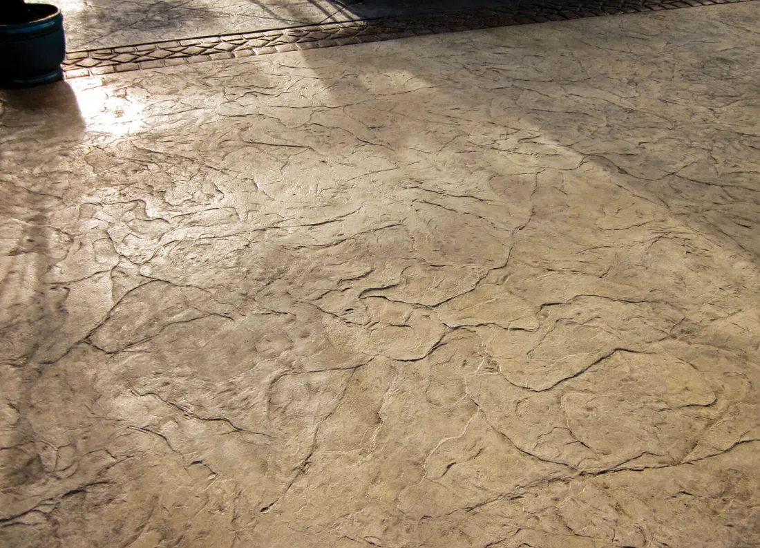 Oxford Slate Texture stamped concrete pattern