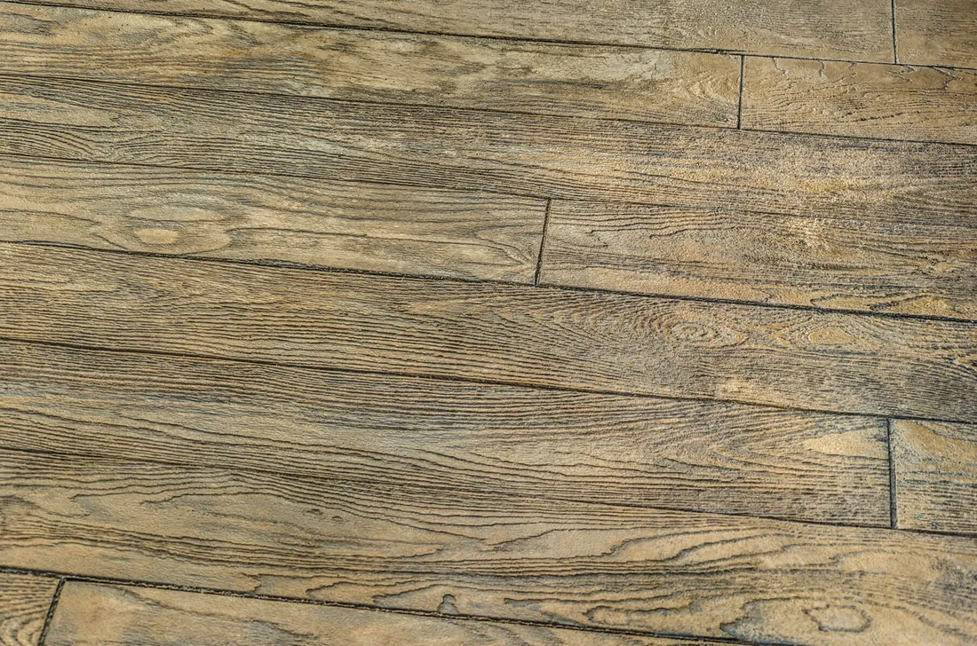 6″ Wood Plank stamped concrete pattern